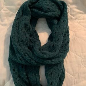 Teal Green knitted Infinity Scarf